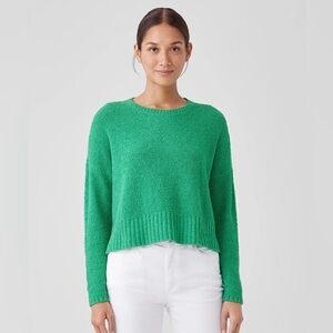 Cotton Fluff Crew Neck Top - Large